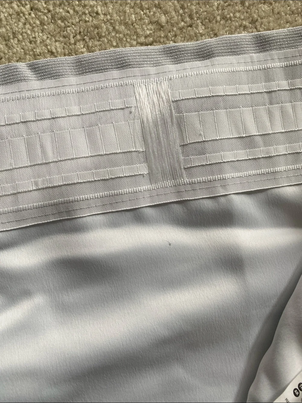 IKEA Gray Room darkening Curtain Panel - 2 panels /Textured Fabric. 57”w x 98”l